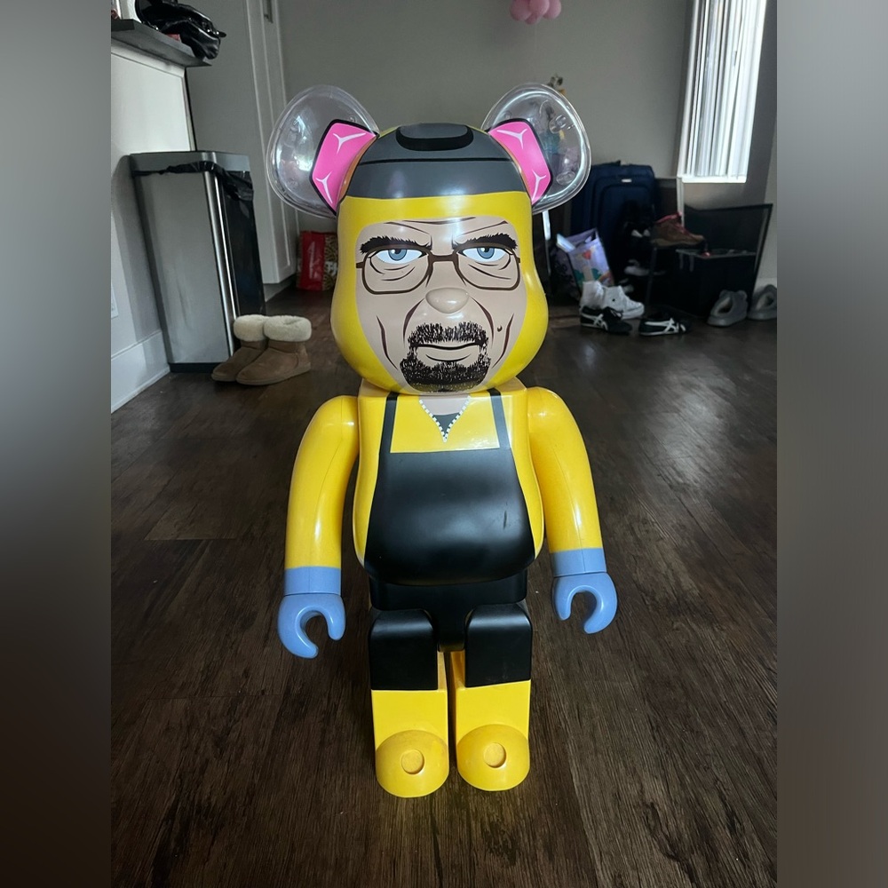 Yellow and Black Bear Toy Figure